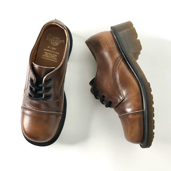Dr. Martens Shoes - Vintage Dr Martens MIE 8309 Cap Toe Square Toe Oxfords Women’s 6 Shoes